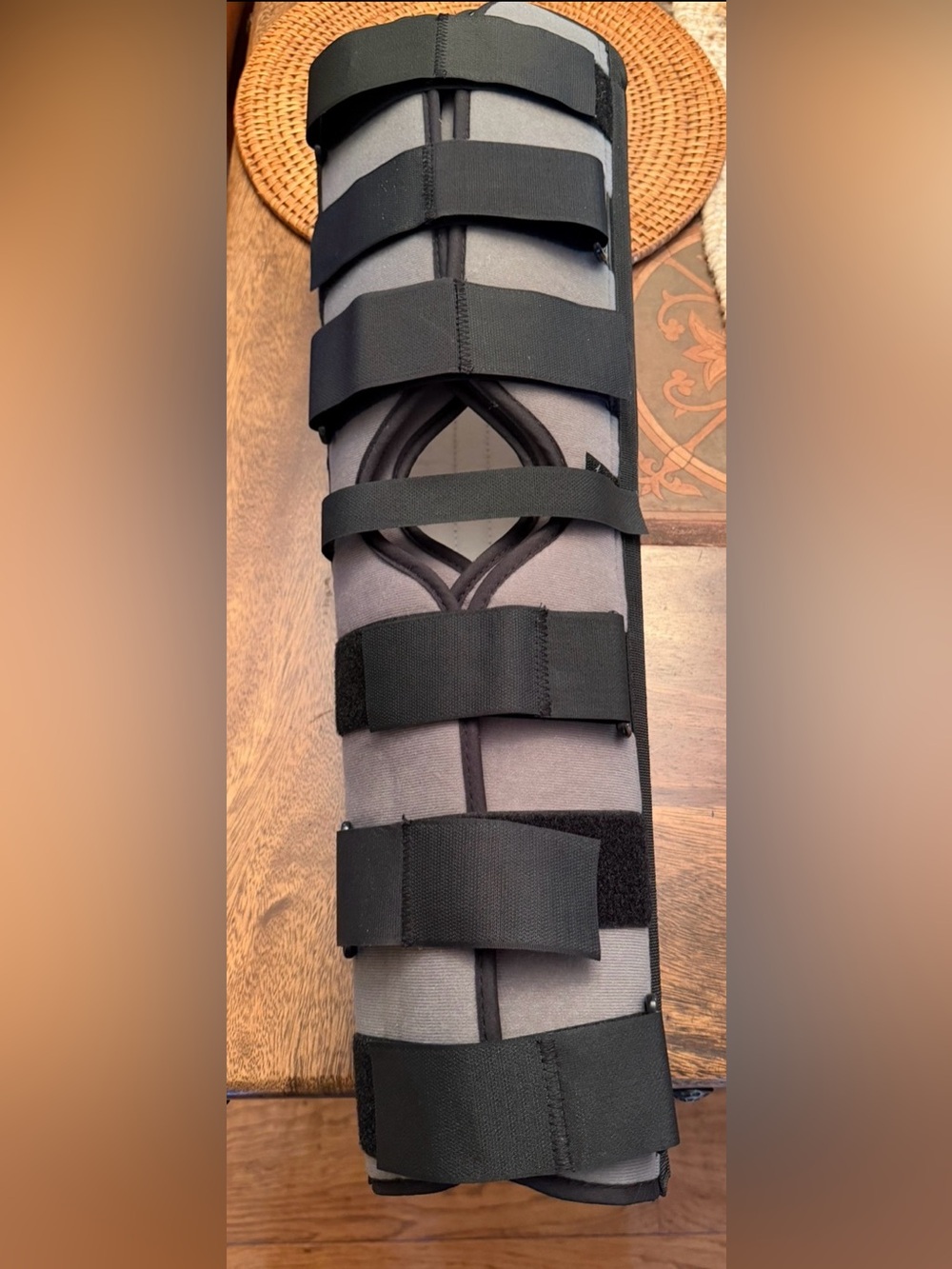 Universal Gray Medical Immobilizer with Black Trim